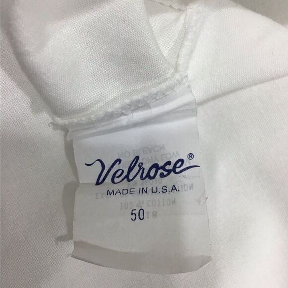 Velrose Vintage Dress Slip White Prairie Style Slip Dress Lingerie USA Made - Picture 7 of 8